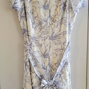 Anne Klein Dress in Cream and Blue